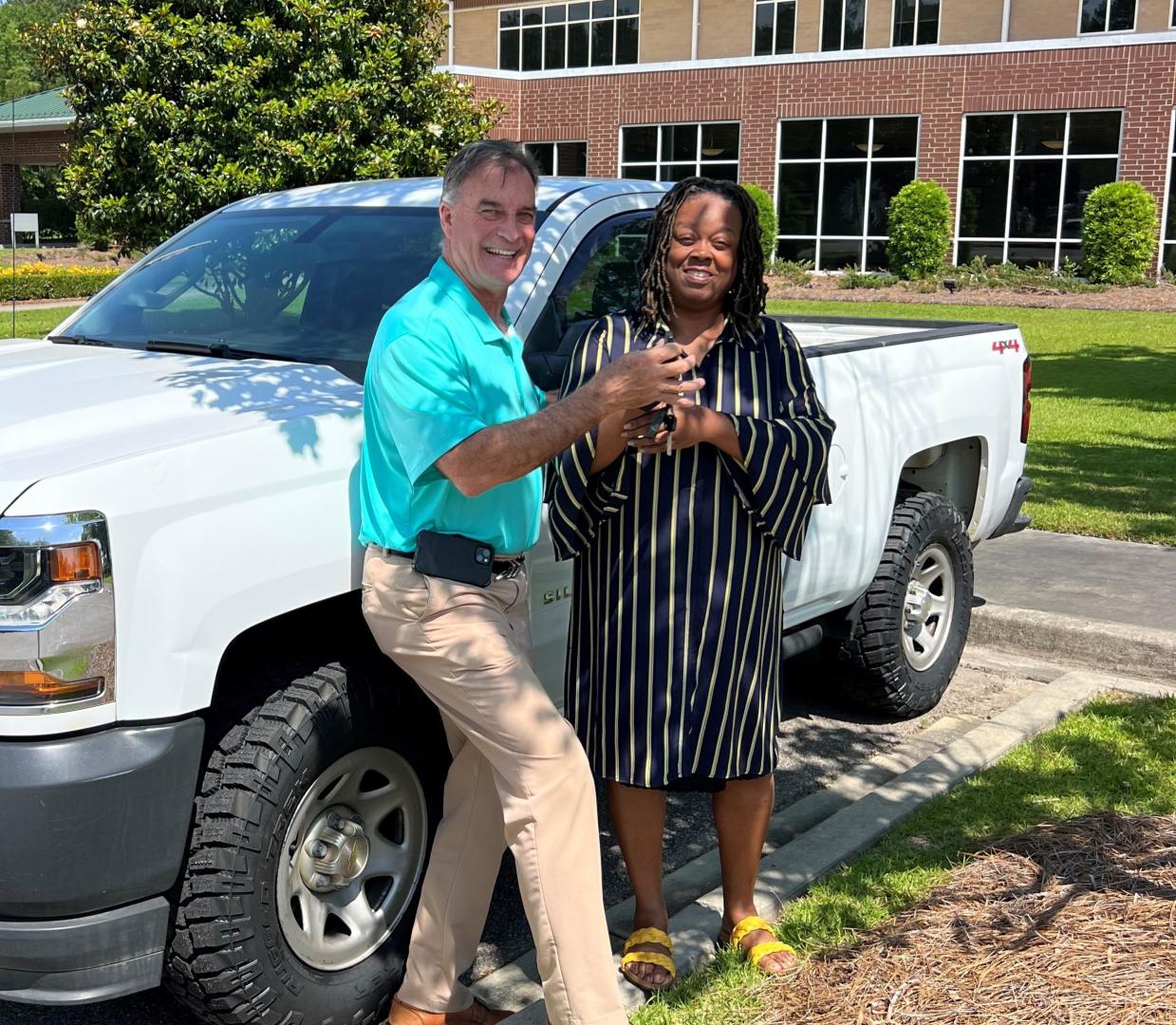 Sheila Butler of Ridgeway was the grand prize winner of the 2017 Chevrolet Silverado.